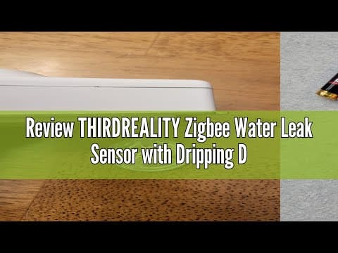Review THIRDREALITY Zigbee Water Leak Sensor with Dripping Detection,120dB Alarm,App Notifications E