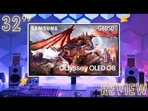 Samsung Odyssey OLED G8 (G80SD) Review : The Ultimate 32-inch 4K Gaming Monitor ?