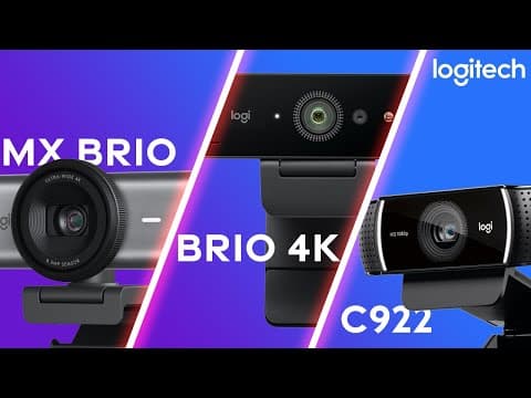 Logitech MX Brio Webcam: How Good Is it? Compared to Brio 4K & C922